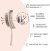 Picture of Ninabella Organic Detangling Hair Brush for Women, Men & Children - Does not Pull on Hair - Hair Straightening Brushes for Straight, Curly & Wet Hair - Unique Spiral Hairbrush
