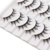 Picture of Losha Manga Lashes Natural Look Fluffy False Eyelashes 10 Pairs Durable Faux Mink Lashes Handmade Fake Anime Eye Lashes Pack Like Individual Clusters| BC009