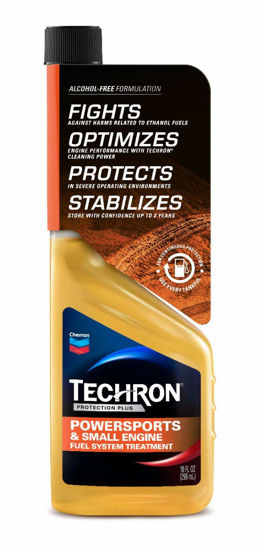 Picture of Chevron Techron Protection Plus Powersports and Small Engine Fuel System Treatment, 10 oz, Pack of 1
