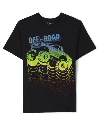 Picture of The Children's Place Boys' Short Sleeve Graphic T-Shirt, Off Road