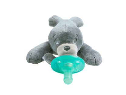 Picture of Philips AVENT Soothie Snuggle Pacifier Holder with Detachable Pacifier, 0m+, Seal, SCF347/04