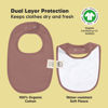 Picture of 8-Pack Organic Baby Bibs for Girls & Boys - Teething Baby Bibs for Boy, Girl - Newborn Bibs for Baby Girl, Boy (Mauve)
