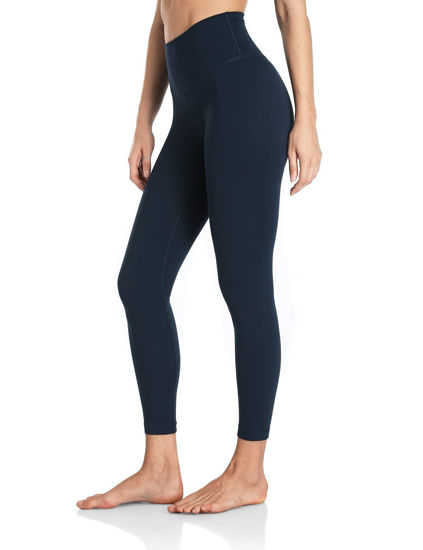HeyNuts Hawthorn Athletic High Waisted Yoga Leggings for Women, Buttery  Soft Workout Pants Compression 7/8 Leggings with Inner Pockets True  Navy_25