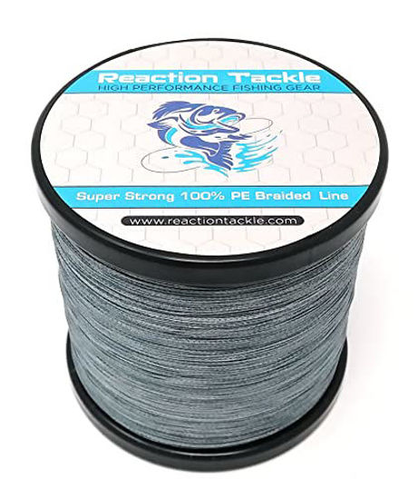 GetUSCart- Reaction Tackle Braided Fishing Line Gray 40LB 150yd