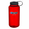 Picture of Nalgene Sustain Tritan BPA-Free Water Bottle Made with Material Derived from 50% Plastic Waste, 32 OZ, Wide Mouth, Red