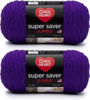 Picture of Red Heart Super Saver Jumbo Amethyst Yarn - 2 Pack of 396g/14oz - Acrylic - 4 Medium (Worsted) - 744 Yards - Knitting/Crochet