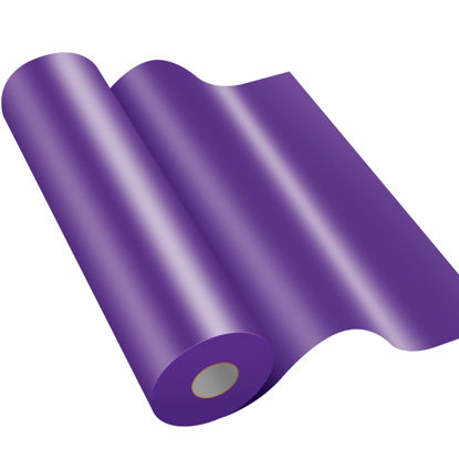 Picture of 12" x 10ft Heat Transfer Vinyl HTV Rolls Purple, Sooez HTV Vinyl for T-Shirt, Iron on Vinyl, Easy to Cut & Weed for DIY Heat Vinyl Design