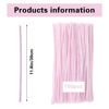 Picture of 100 Pieces Pipe Cleaners Chenille Stem, Solid Color Pipe Cleaners Set for Pipe Cleaners DIY Arts Crafts Decorations, Chenille Stems Pipe Cleaners (Light Pink)