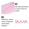 Picture of 100 Pieces Pipe Cleaners Chenille Stem, Solid Color Pipe Cleaners Set for Pipe Cleaners DIY Arts Crafts Decorations, Chenille Stems Pipe Cleaners (Light Pink)