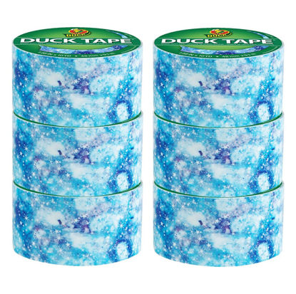 Picture of Duck Tape Brand Duck Printed Duct Tape, 6-Roll, Starry Galaxy (242736), 6 Rolls