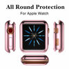 Picture of GEAK for Apple Watch Case 40mm Series 4 Series 5 with Screen Protector, 3 Pack Soft TPU Ultra-Thin Cover All-Around Protective Case for iWatch Series 4 40mm Black/Clear/Rose Pink