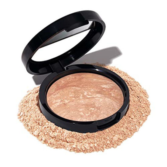 Picture of LAURA GELLER NEW YORK Award-Winning Baked Balance-n-Brighten Color Correcting Powder Foundation - Light - Buildable Light to Medium Coverage - Demi-Matte Natural Finish