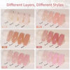 Picture of GAOY Jelly Nude Pink Gel Nail Polish Set of 6 Transparent Colors Sheer Gel Polish Kit