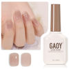 Picture of GAOY Jelly Nude Pink Gel Nail Polish, 16ml Sheer Natural Brown Translucent Color 1302 UV Light Cure Gel Polish for Nail Art DIY Manicure and Pedicure at Home