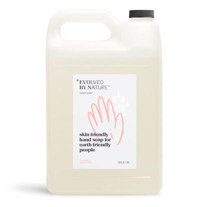 Picture of EVOLVED BY NATURE Liquid Hand Soap Refill, Elegantly Unscented Essential Oils, Moisturizing Naturally Derived Ingredients Biodegradble Hand Wash, Gallon (128 Fl Oz)