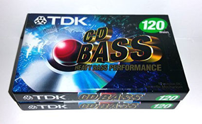 Picture of TDK CD Heavy Bass Performance 120 Minutes Audio Cassette Tapes - 2 Pack