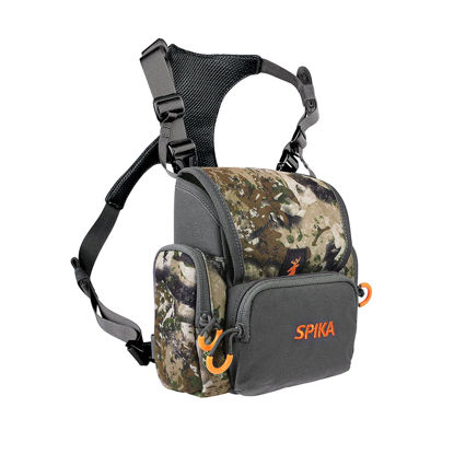 Picture of SPIKA Binocular Harness Chest Pack, Camo Bino Case with Rangefinder Waterproof Pouch for Hunting