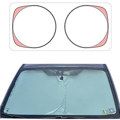 Picture of A1+260T Car Windshield Sun Shade Front Window Sunshade Windshield Shade Sunshade for Car Windshield Car Shade Front Windshield Sun Shade Car Windshield Shade Car Sunshade (S)