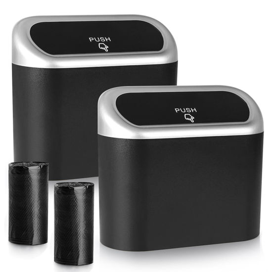 GetUSCart Accmor Car Trash Can with Lid Mini Vehicle Trash Bin