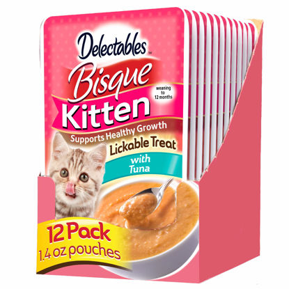 Picture of Delectables Bisque Kitten Lickable Wet Cat Treats - Tuna