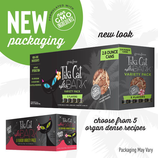View of GetUSCart- Tiki Cat After Dark, Variety Pack, High-Protein and 100% Non ...