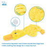 Picture of Best Pet Supplies Crinkle Dog Toy for Small, Medium, and Large Breeds, Cute No Stuffing Duck with Soft Squeaker, Fun for Indoor Puppies and Senior Pups, Plush No Mess Chew and Play - Yellow