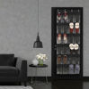 Picture of 24 Pockets - SimpleHouseware Crystal Clear Over The Door Hanging Shoe Organizer, Black (64'' x 19'')