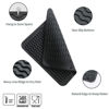 Picture of MicoYang Silicone Dish Drying Mat for Multiple Usage,Easy clean,Eco-friendly,Heat-resistant Silicone Mat for Kitchen Counter or Sink,Refrigerator or Drawer liner Black M 12 inches x 12 inches