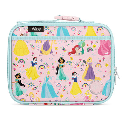 Picture of Simple Modern Disney Kids Lunch Box for Toddler | Reusable Insulated Bag for Girls | Meal Containers for School with Exterior and Interior Pockets | Hadley Collection | Princess Rainbows