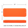 Picture of MicoYang Silicone Dish Drying Mat for Multiple Usage,Easy clean,Eco-friendly,Heat-resistant Silicone Mat for Kitchen Counter,Sink,Bar,Bottle,or Cup Orange M 17 inches x 6 inches