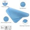 Picture of MicoYang Silicone Dish Drying Mat for Multiple Usage,Easy clean,Eco-friendly,Heat-resistant Silicone Mat for Kitchen Counter or Sink,Refrigerator or Drawer Liner Light Blue XXL 24 inches x 18 inches