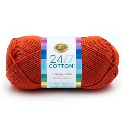 Picture of (1 Skein) 24/7 Cotton® Yarn, Tangerine