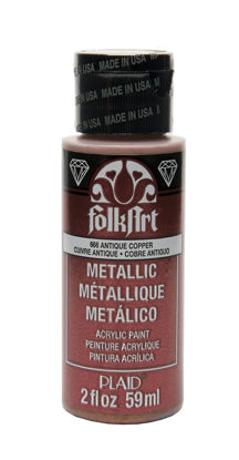 Picture of FolkArt Metallic Acrylic Paint in Assorted Colors (2 Ounce), 666 Antique Copper