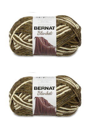 Picture of Bernat Blanket Gathering Moss Yarn - 2 Pack of 300g/10.5oz - Polyester - 6 Super Bulky - 220 Yards - Knitting/Crochet