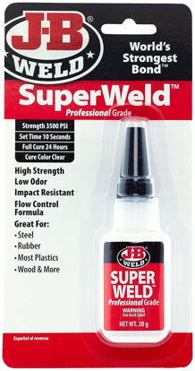 Picture of J-B Weld 33120H SuperWeld Glue - Clear Super Glue - 20g
