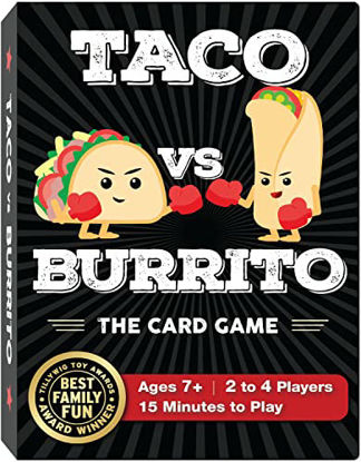 Picture of Taco vs Burrito - Created by a 7 Year Old - The Wildly Popular Surprisingly Strategic Family Friendly Card Game- Perfect for Boys, Girls, Kids, Families and Adults Who Love Card Games and Board Games