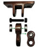 Picture of ABUSA Heavy Duty Bronze Swing Hangers Screws Bolts Included Over 5000 lb Capacity Playground Porch Yoga Seat Trapeze Wooden Sets Indoor Outdoor (4 Pack)