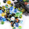 Picture of POPLAY 60PCS Colorful Glass Marbles,9/16 inch Marbles Bulk for Kids Marble Games,DIY and Home Decoration