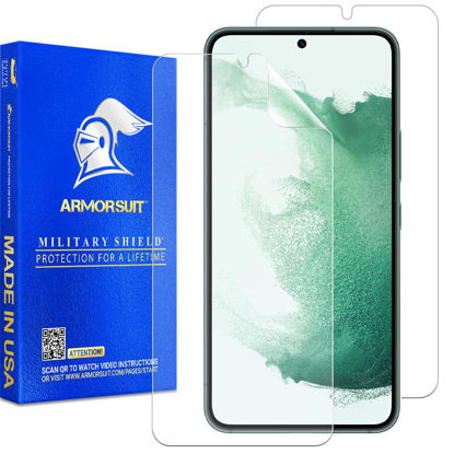 Picture of [2 Pack] ArmorSuit MilitaryShield Screen Protector Designed for Samsung Galaxy S22 (6.1") Case Friendly (2022 Release) Anti-Bubble HD Clear Film - Made in USA