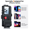 Picture of Temdan Underwater Case only for iPhone Series,Diving Phone Case [Operated Underwater][98FT/30M] Photo Video, Deep Water Photography Waterproof Case for iPhone 14/13/12/11/SE/X/7/8 Series Phone - Black