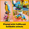 Picture of LEGO Creator 3 in 1 Exotic Parrot to Frog to Fish 31136 Animal Figures Building Toy, Creative Toys for Kids Ages 7 and Up