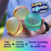 Picture of [12 Pack] FUNNY Reusable Water Balloons For Kids, Refillable Water Balloons, Magnetic Water Balloon, Interactive Summer Toys, Fun for Boys and Girls