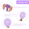 Picture of RUBFAC 129pcs Pastel Purple Balloons Different Sizes 18 12 10 5 Inches for Garland Arch, Light Purple Balloons for Birthday Baby Shower Gender Reveal Wedding Party Decoration