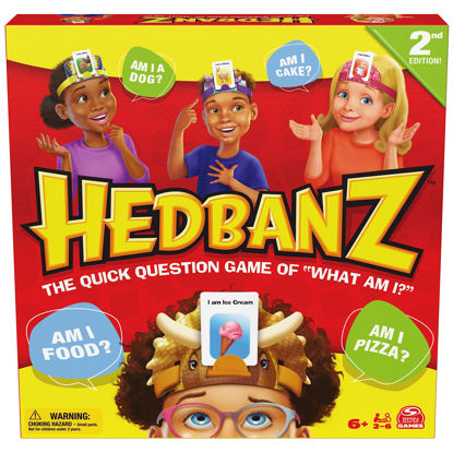 Picture of Hedbanz 2nd Edition Picture Guessing Board Game- Family Games | Games for Family Game Night| Kids Games | Card Games for Families & Kids Ages 6 and up