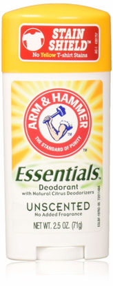 Picture of Arm & Hammer Essentials Natural Solid Deodorant, Unscented, 2.5 Ounce (Pack of 5)