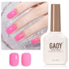 Picture of GAOY Bright Pink Gel Nail Polish, 16ml Soak Off UV Light Cure Gel Polish for Nail Art DIY Manicure at Home, Color 1526