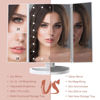 Picture of Makeup Mirror Vanity Mirror with Lights, 2X 3X 10X Magnification, Lighted Makeup Mirror, Touch Control, Trifold Makeup Mirror, Dual Power Supply, Portable LED Makeup Mirror, Women Gift (White+10X)