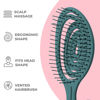 Picture of Ninabella Organic Detangling Hair Brush for Women, Men & Children - Does not Pull on Hair - Hair Straightening Brushes for Straight, Curly & Wet Hair - Unique Spiral Hairbrush