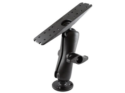 Picture of RAM Mounts Large Marine Electronics Mount RAM-D-111U with Medium Arm Compatible with Garmin, Lowrance, Humminbird + More