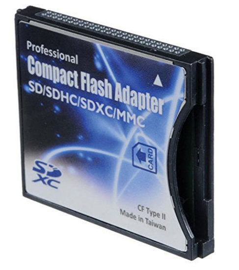 Picture of Shopdigi CDA Compact Flash CF Type 2 Thick Card Adapter for SD cards. NOT for Devices with CF Type 1 Thin Sockets